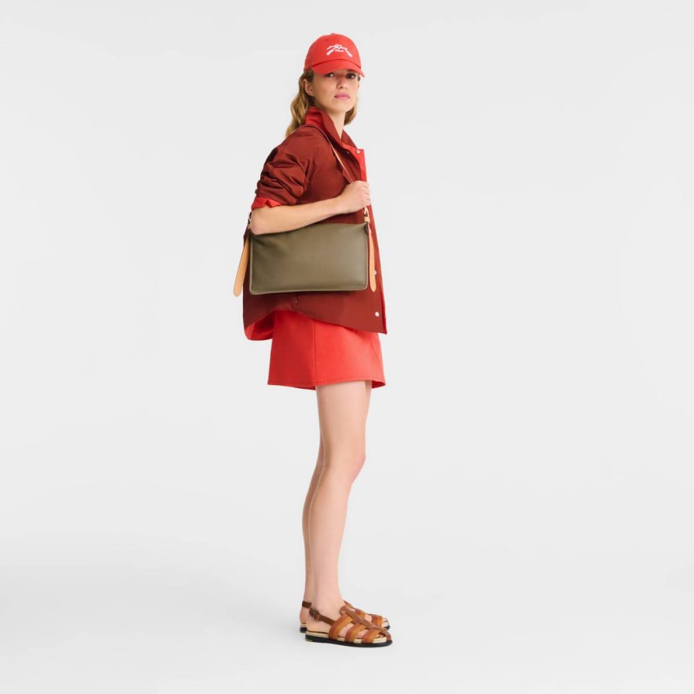 Leather Bags Longchamp Artichoke Women Smoothie M Crossbody Bag Artichoke - Leather - Image 2