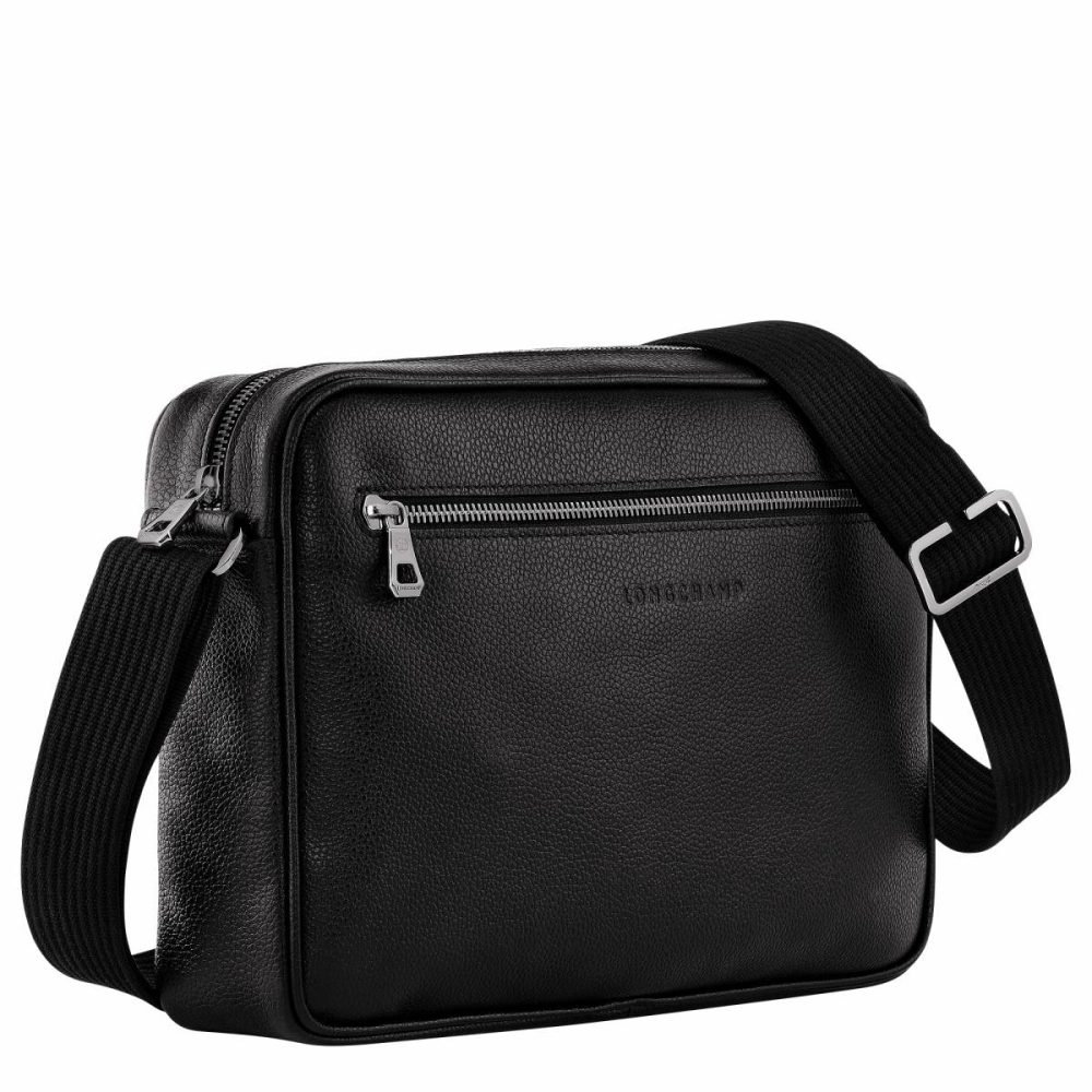 Leather Bags Longchamp Black Men Le Foulonné M Camera Bag Black - Leather - Image 3