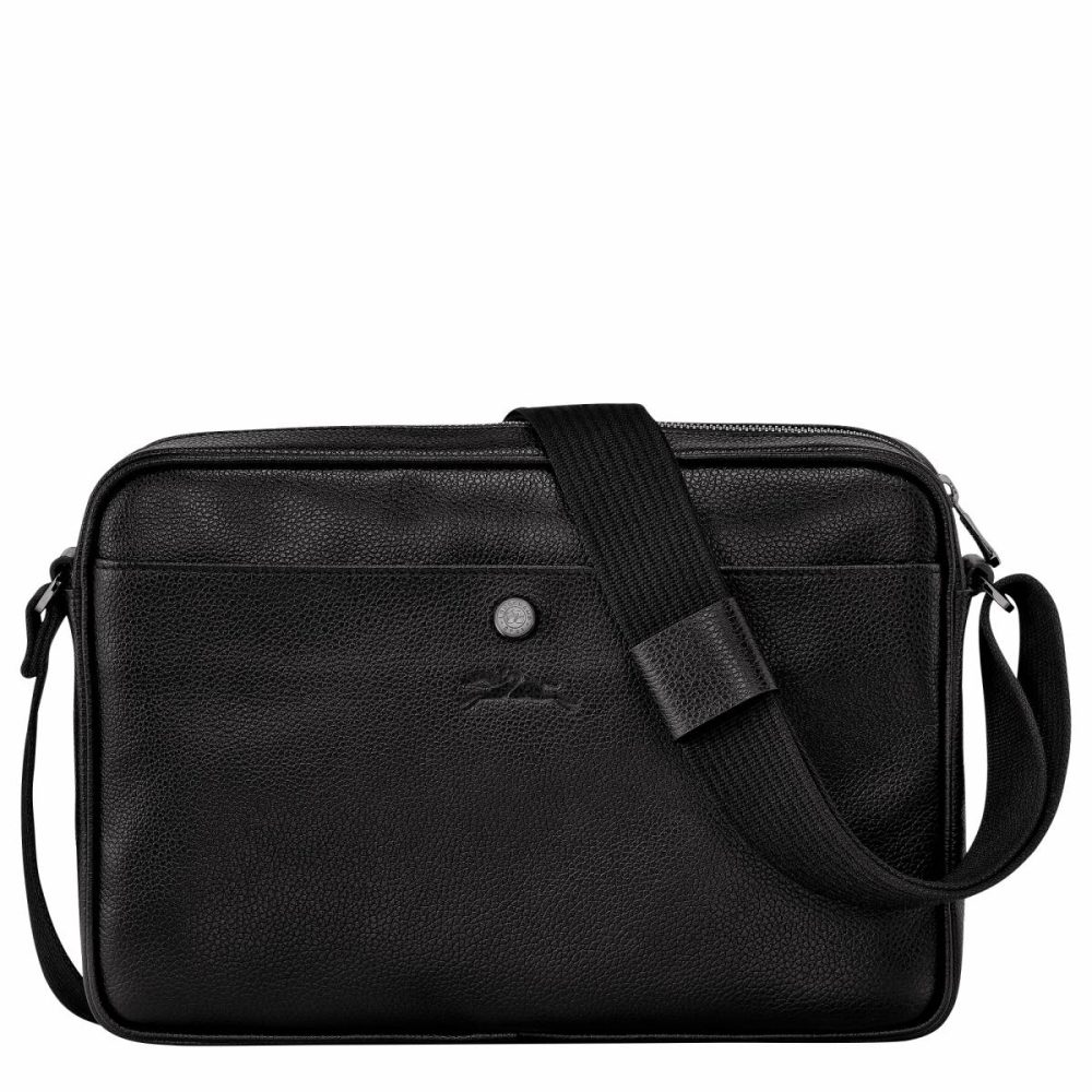 Leather Bags Longchamp Black Men Le Foulonné M Camera Bag Black - Leather - Image 4