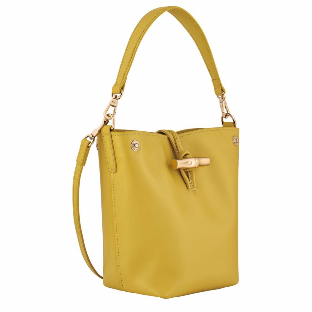 Leather Bags Longchamp Ginger Women Le Roseau Xs Bucket Bag Ginger - Leather - Image 3