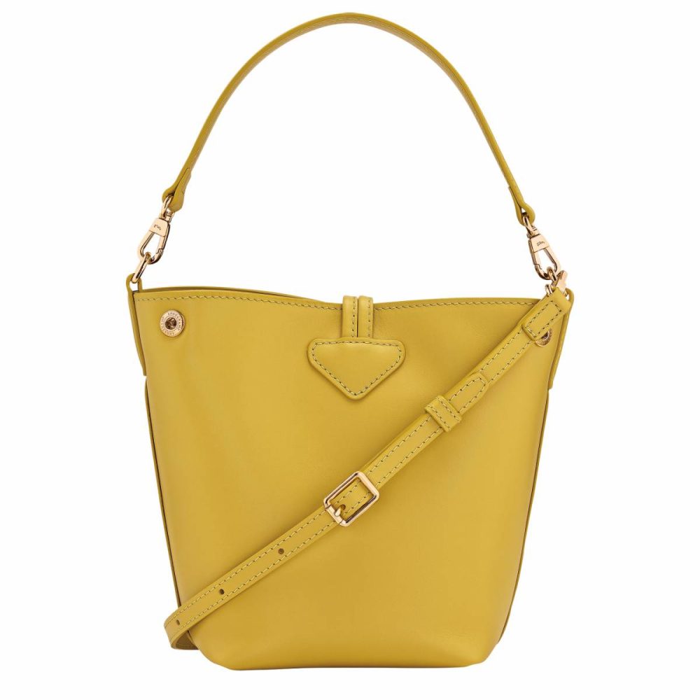 Leather Bags Longchamp Ginger Women Le Roseau Xs Bucket Bag Ginger - Leather - Image 4