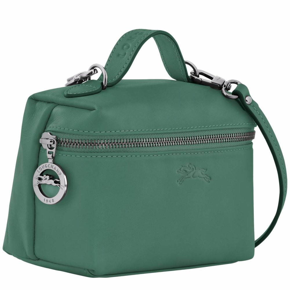 Leather Bags Longchamp Women Sage Le Pliage Xtra Xs Vanity Sage - Leather - Image 3