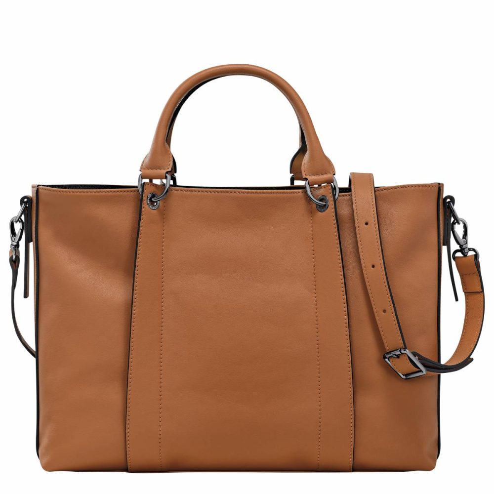 Leather Bags Natural Women Longchamp 3D L Handbag Natural - Leather - Image 4