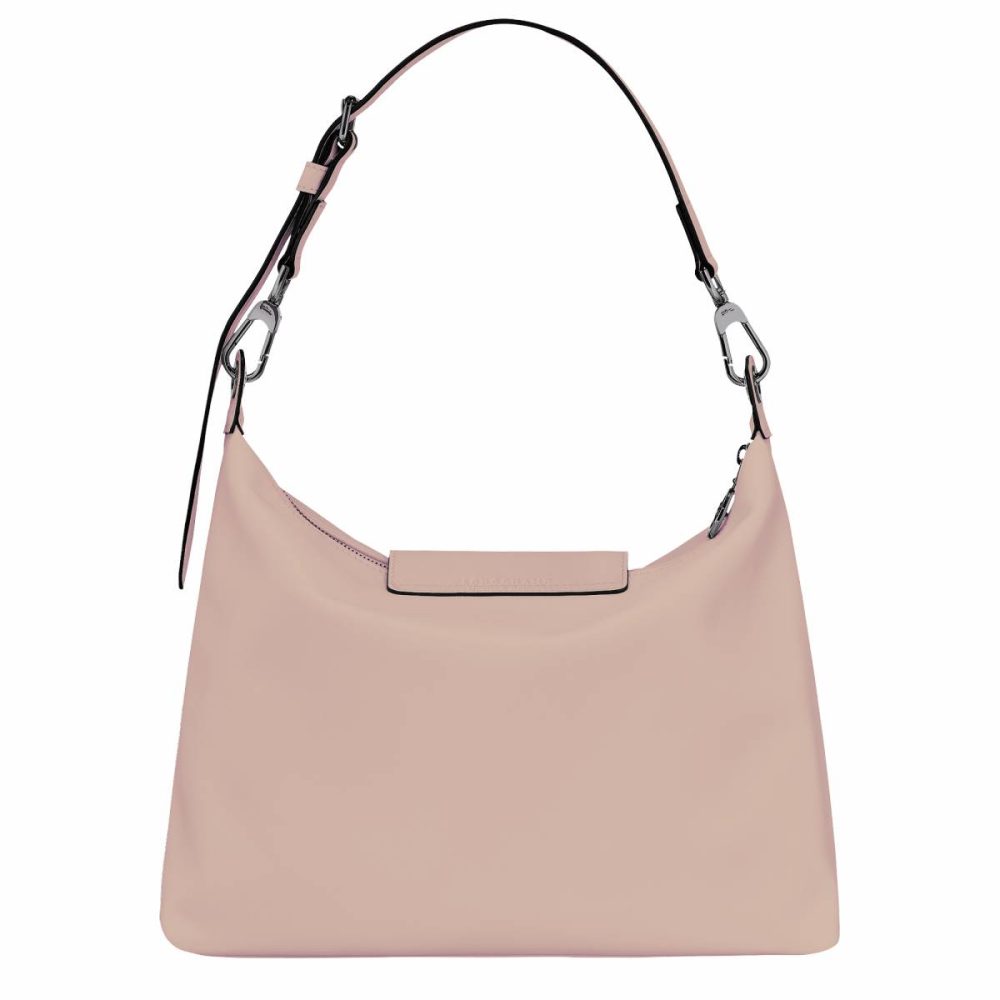 Leather Bags Nude Women Le Pliage Xtra M Hobo Bag Nude - Leather Longchamp - Image 4