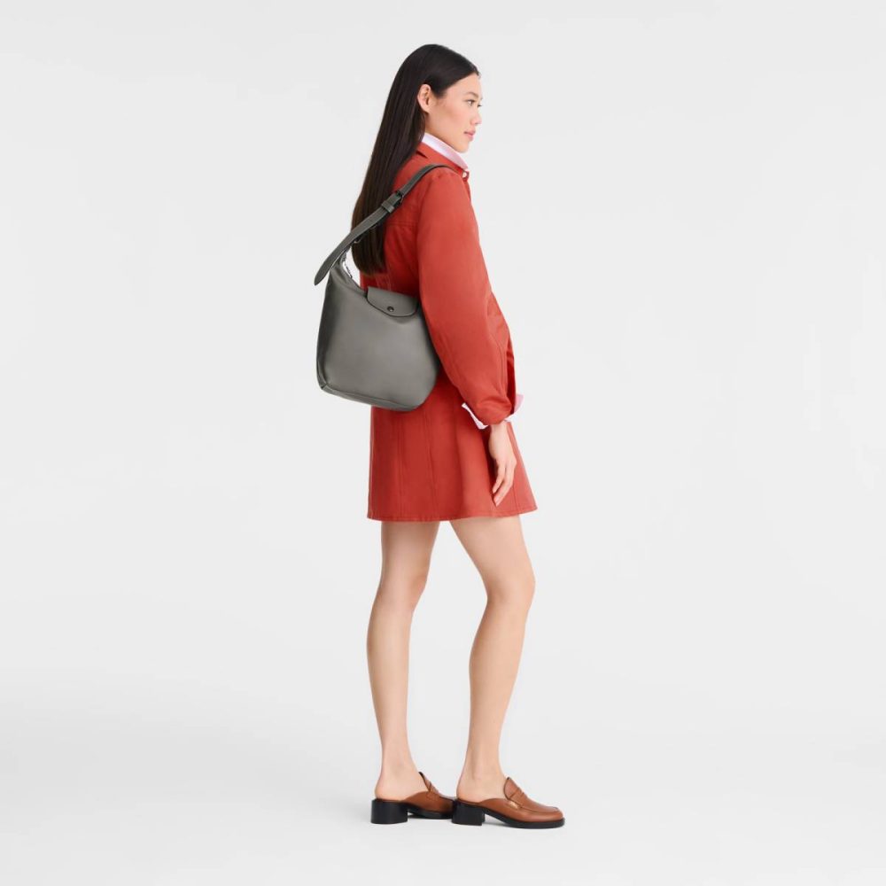 Leather Bags Turtledove Women Le Pliage Xtra M Shoulder Bag Turtledove - Leather Longchamp - Image 2