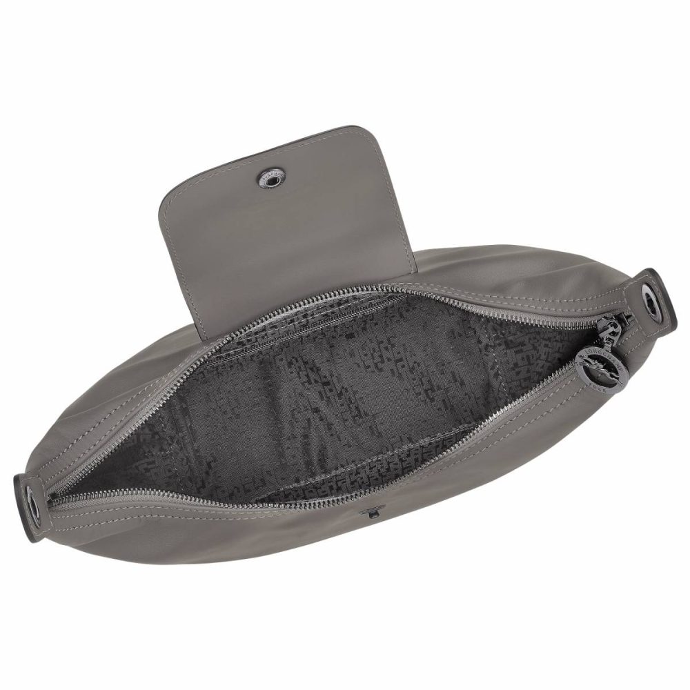 Leather Bags Turtledove Women Le Pliage Xtra M Shoulder Bag Turtledove - Leather Longchamp - Image 5