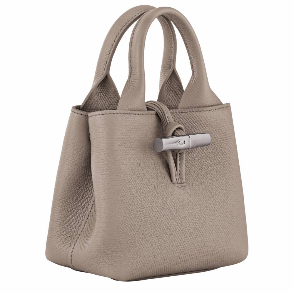 Leather Bags Women Le Roseau Xs Handbag Clay - Leather Longchamp Clay - Image 2