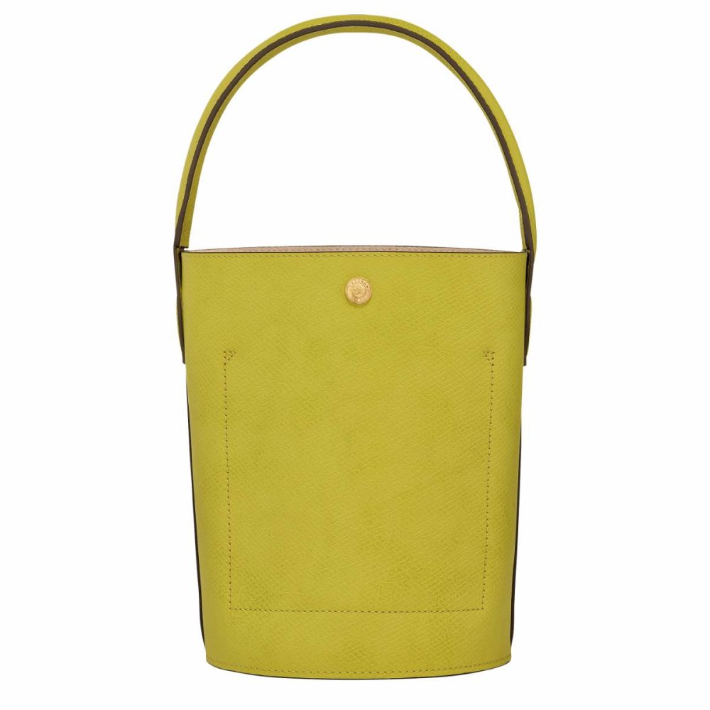Leather Bags Women Longchamp Épure S Bucket Bag Kiwi Green - Leather Kiwi Green - Image 4