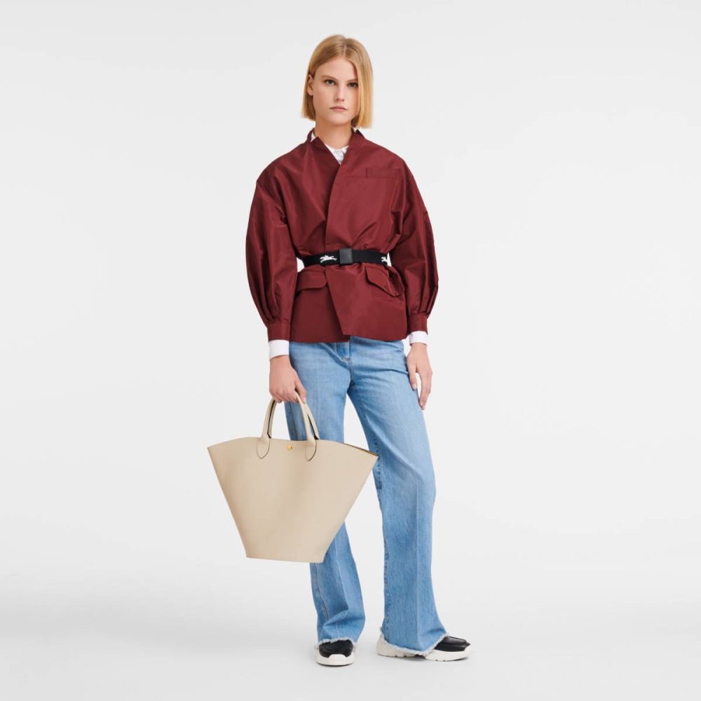 Leather Bags Women Paper Longchamp Épure Xl Tote Bag Paper - Leather - Image 2