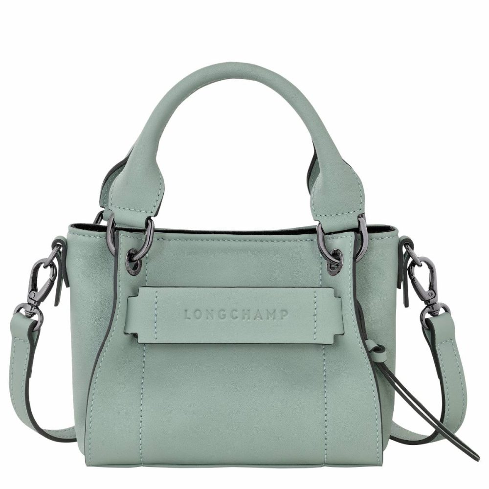 Leather Bags Women Vervain Longchamp 3D Xs Handbag Vervain - Leather