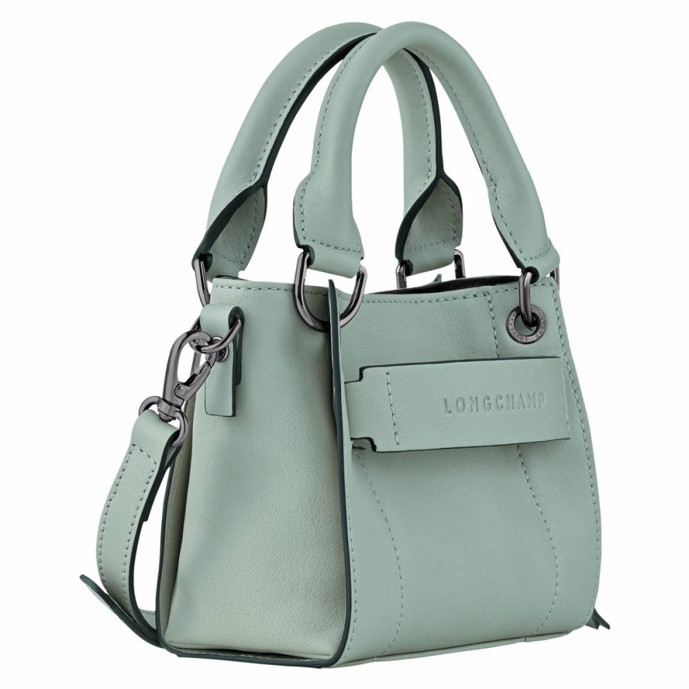 Leather Bags Women Vervain Longchamp 3D Xs Handbag Vervain - Leather - Image 3
