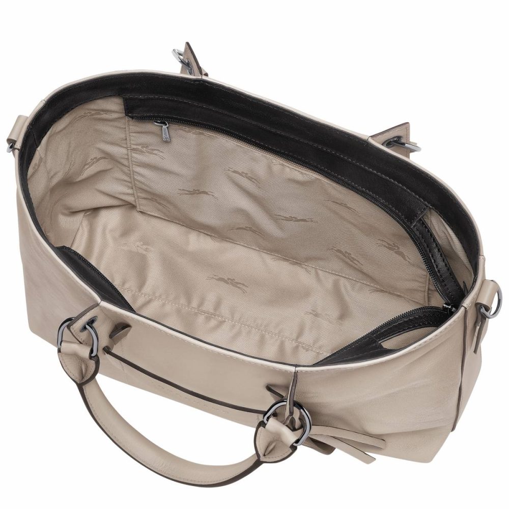 Longchamp 3D L Handbag Clay - Leather Clay Leather Bags Women - Image 5