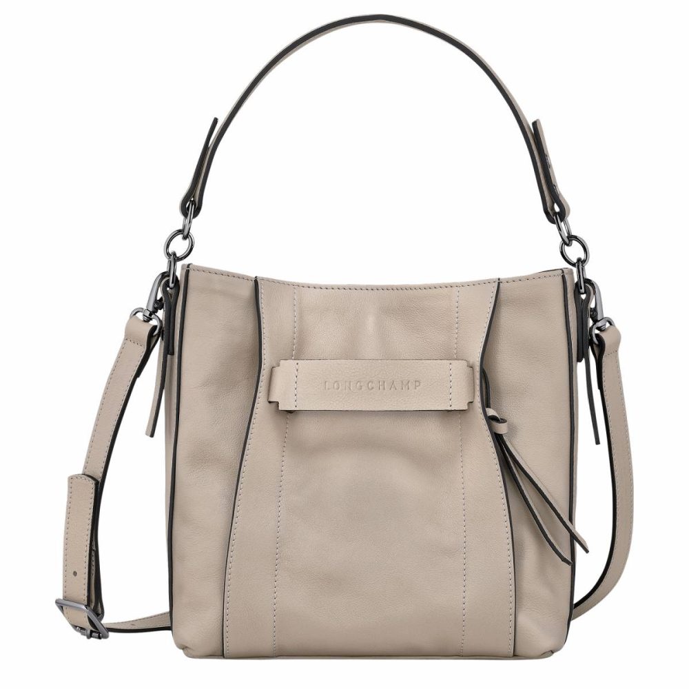 Longchamp 3D S Crossbody Bag Clay - Leather Leather Bags Clay Women