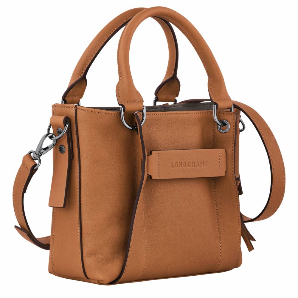 Longchamp 3D S Handbag Natural - Leather Women Leather Bags Natural - Image 3