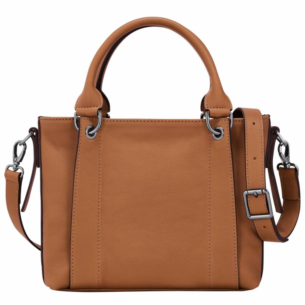 Longchamp 3D S Handbag Natural - Leather Women Leather Bags Natural - Image 4