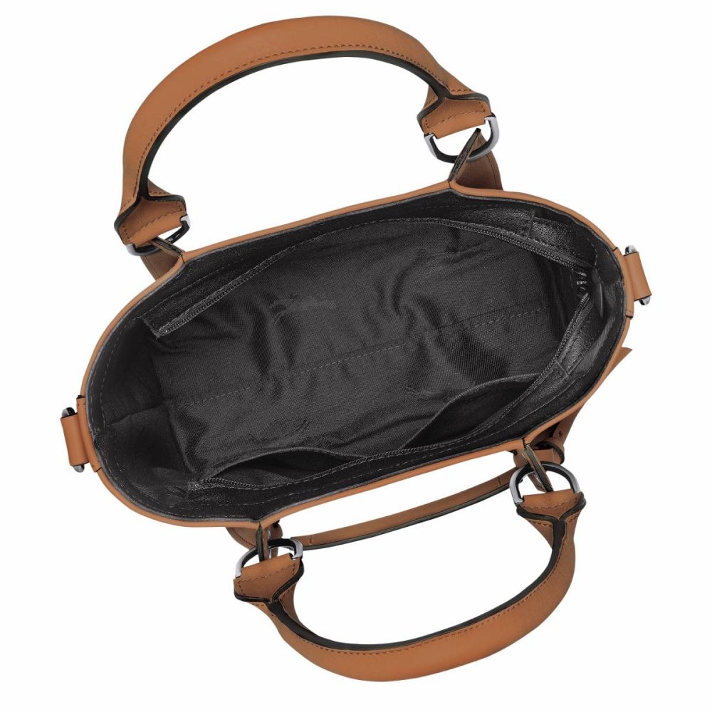 Longchamp 3D S Handbag Natural - Leather Women Leather Bags Natural - Image 5