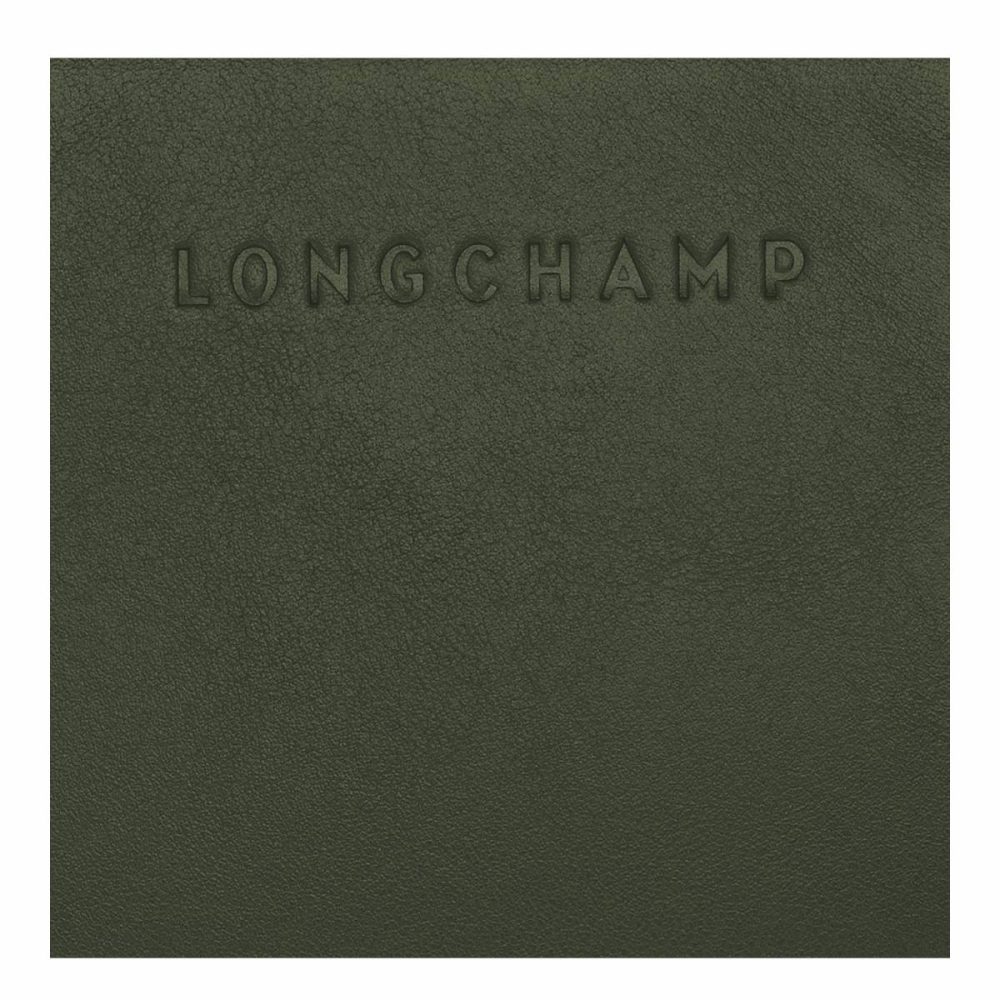 Longchamp 3D Wallet Khaki - Leather Leather Wallets Women Khaki - Image 4