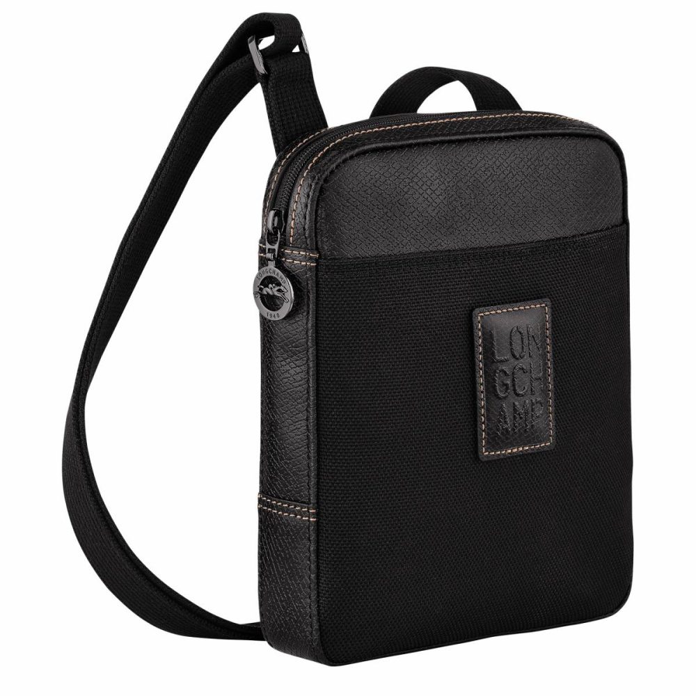 Longchamp Black Boxford Xs Crossbody Bag Black - Recycled Canvas Women Mini Bags - Image 2