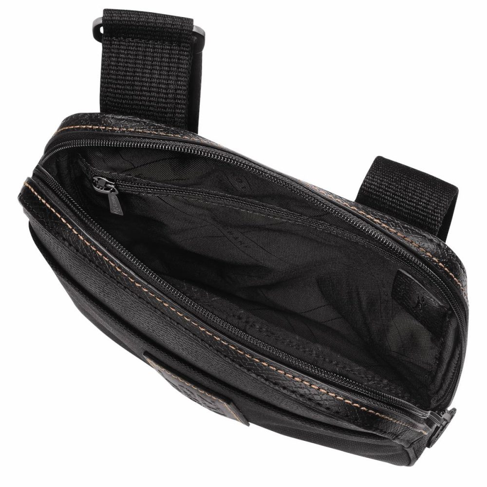 Longchamp Black Boxford Xs Crossbody Bag Black - Recycled Canvas Women Mini Bags - Image 4