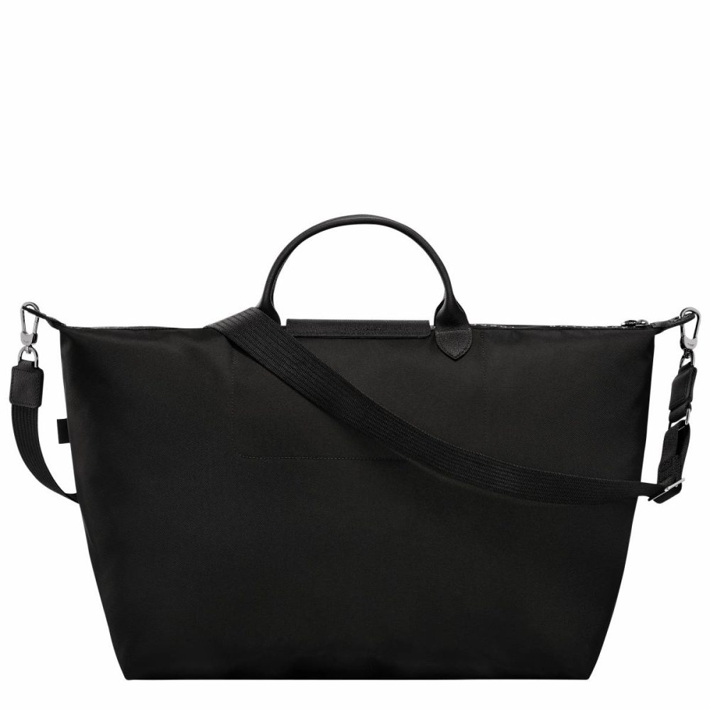 Longchamp Black Le Pliage Energy L Travel Bag Black - Recycled Canvas Women Travel Bags - Image 3