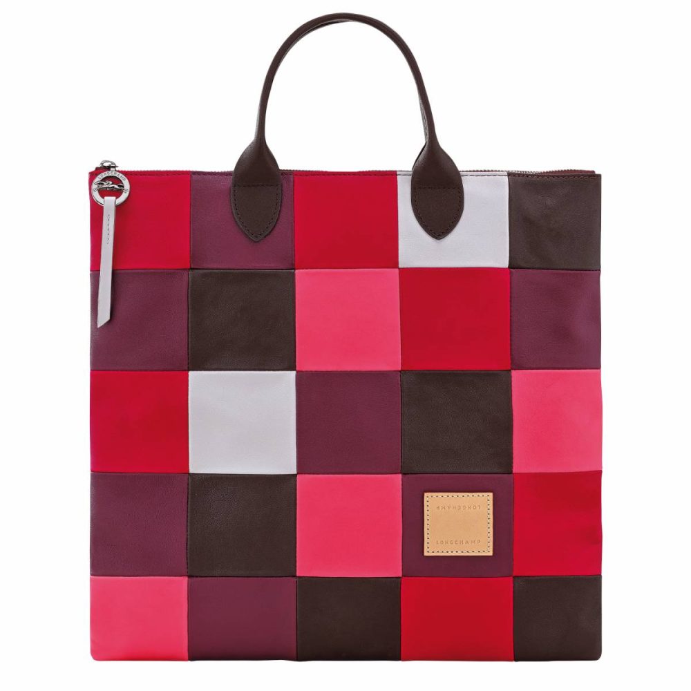 Longchamp Eggplant Re-Play L Handbag Eggplant - Leather Women Leather Bags