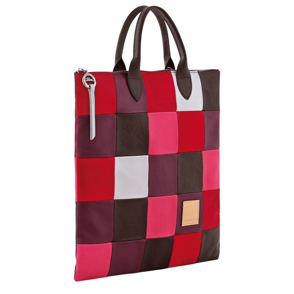 Longchamp Eggplant Re-Play L Handbag Eggplant - Leather Women Leather Bags - Image 3