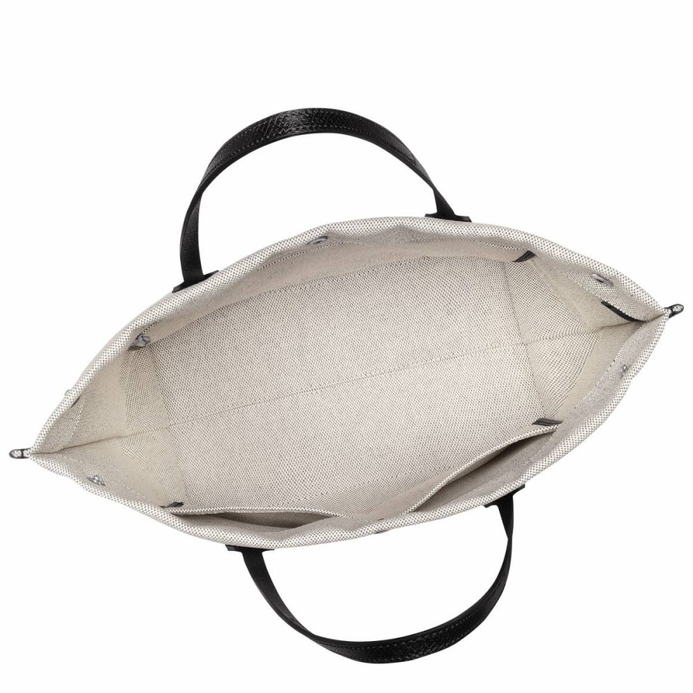 Longchamp Essential L Tote Bag Ecru - Canvas Shoulder Bags Ecru Women - Image 5