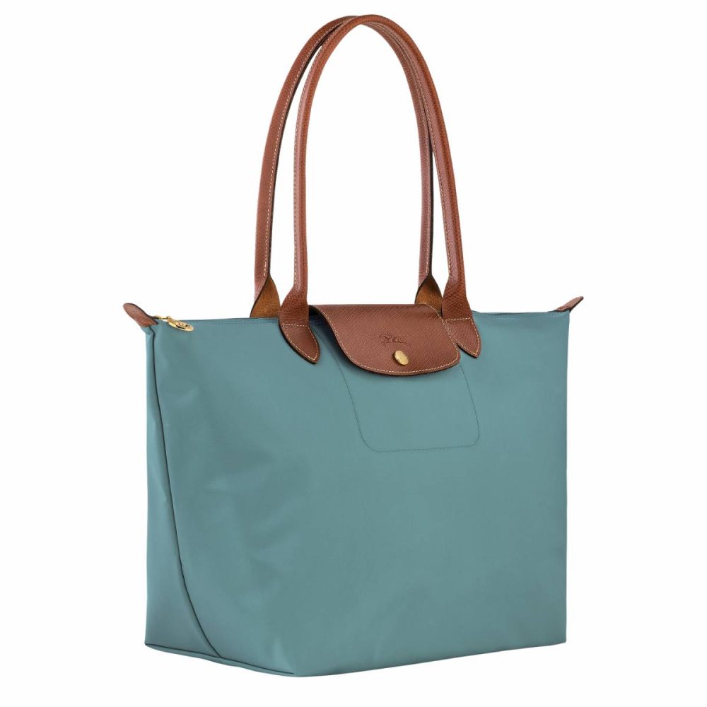 Longchamp Eucalyptus Women Shoulder Bags Le Pliage Original L Tote Bag Eucalyptus - Recycled Canvas