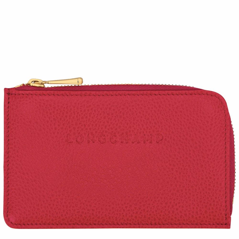 Longchamp Le Foulonné Card Holder Love - Leather Women Love Cardholders & Coin Purses