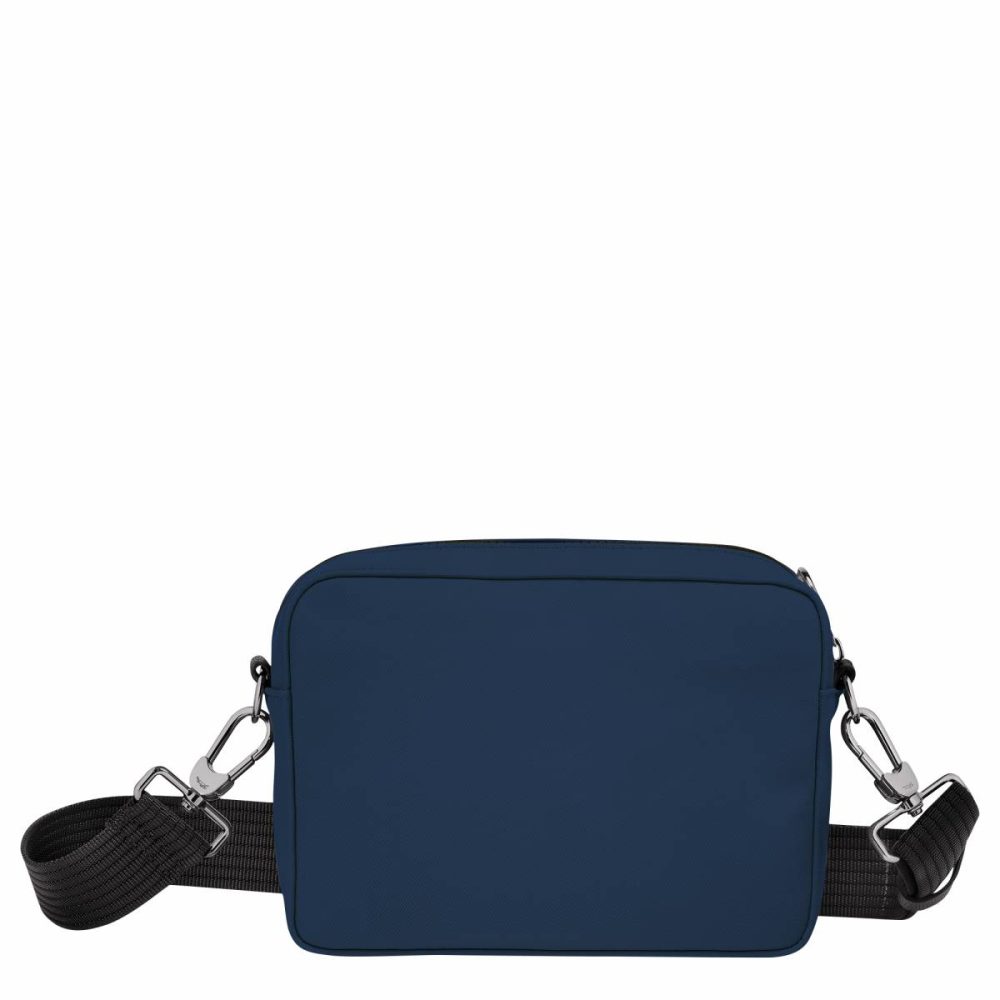 Longchamp Le Pliage Energy S Camera Bag Navy - Recycled Canvas Crossbody Bags Navy Women - Image 3