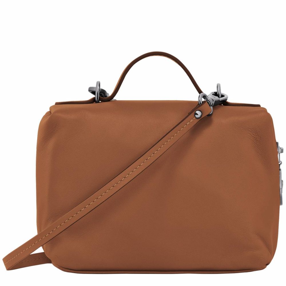 Longchamp Le Pliage Xtra Xs Vanity Cognac - Leather Women Leather Bags Cognac - Image 4