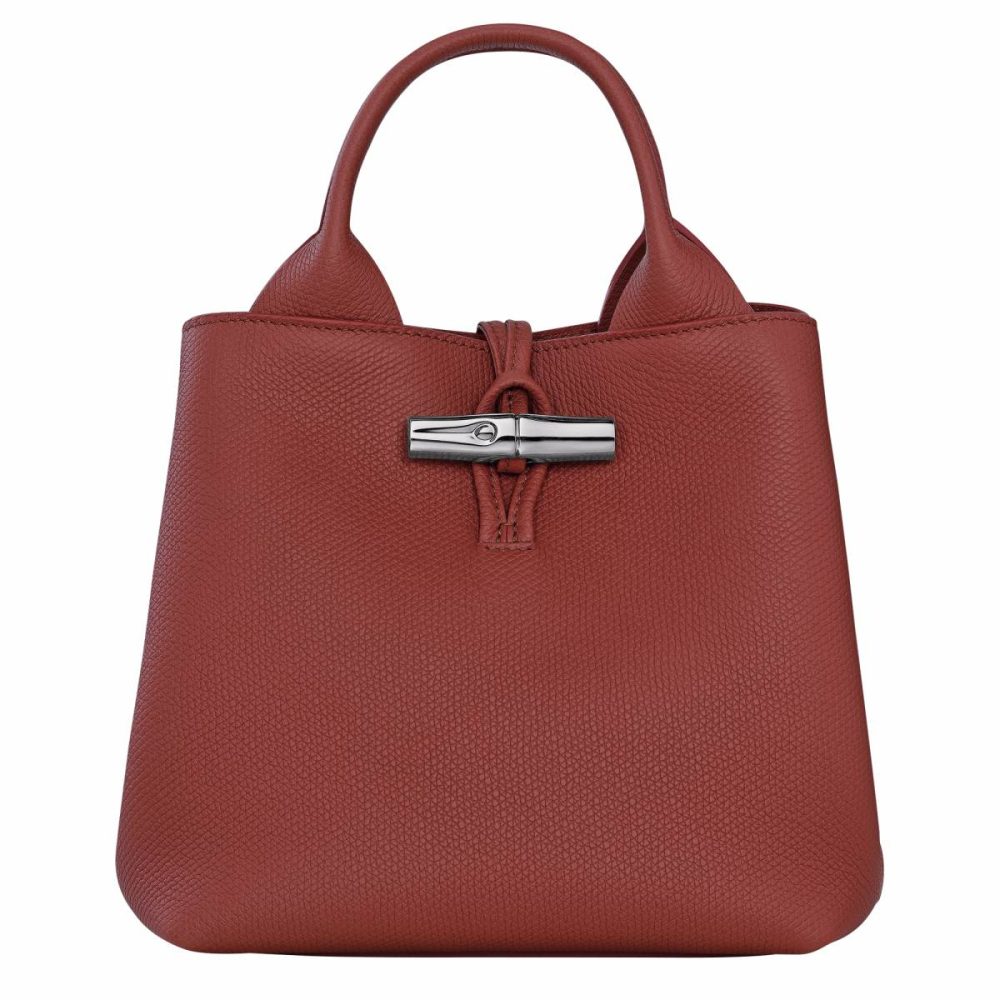 Longchamp Leather Bags Chestnut Le Roseau S Handbag Chestnut - Leather Women