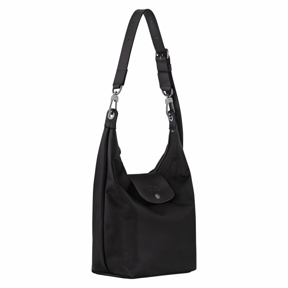Longchamp Leather Bags Women Le Pliage Xtra M Shoulder Bag Black - Leather Black - Image 3