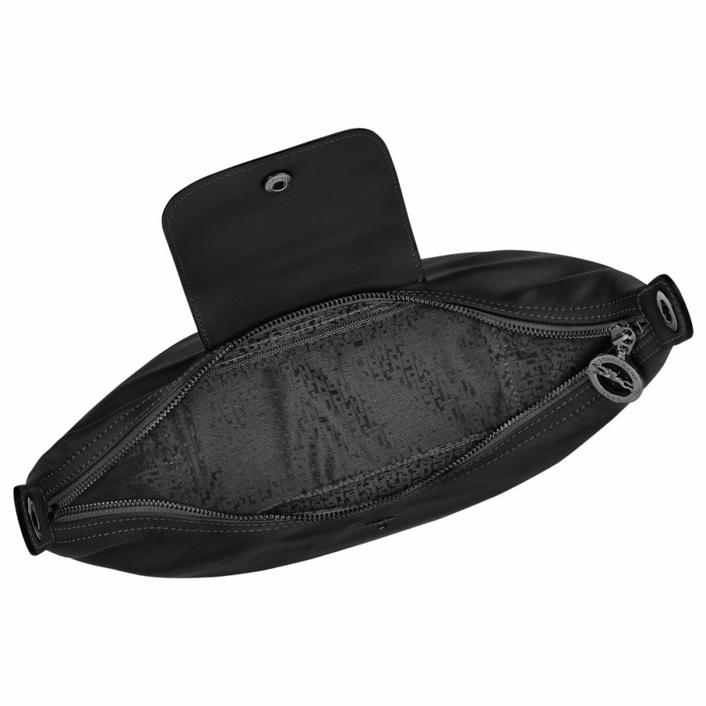 Longchamp Leather Bags Women Le Pliage Xtra M Shoulder Bag Black - Leather Black - Image 5