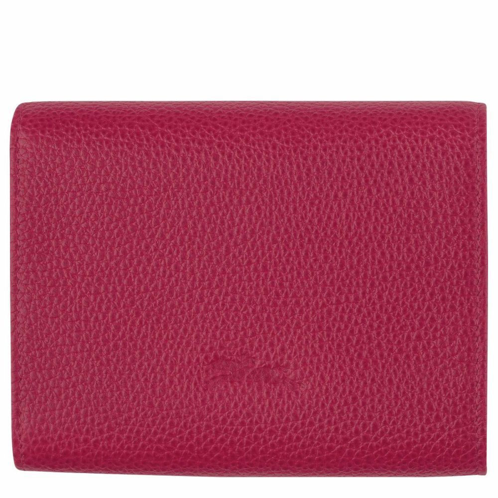 Longchamp Leather Wallets Le Roseau Wallet Beetroot - Leather Women Beetroot - Image 2