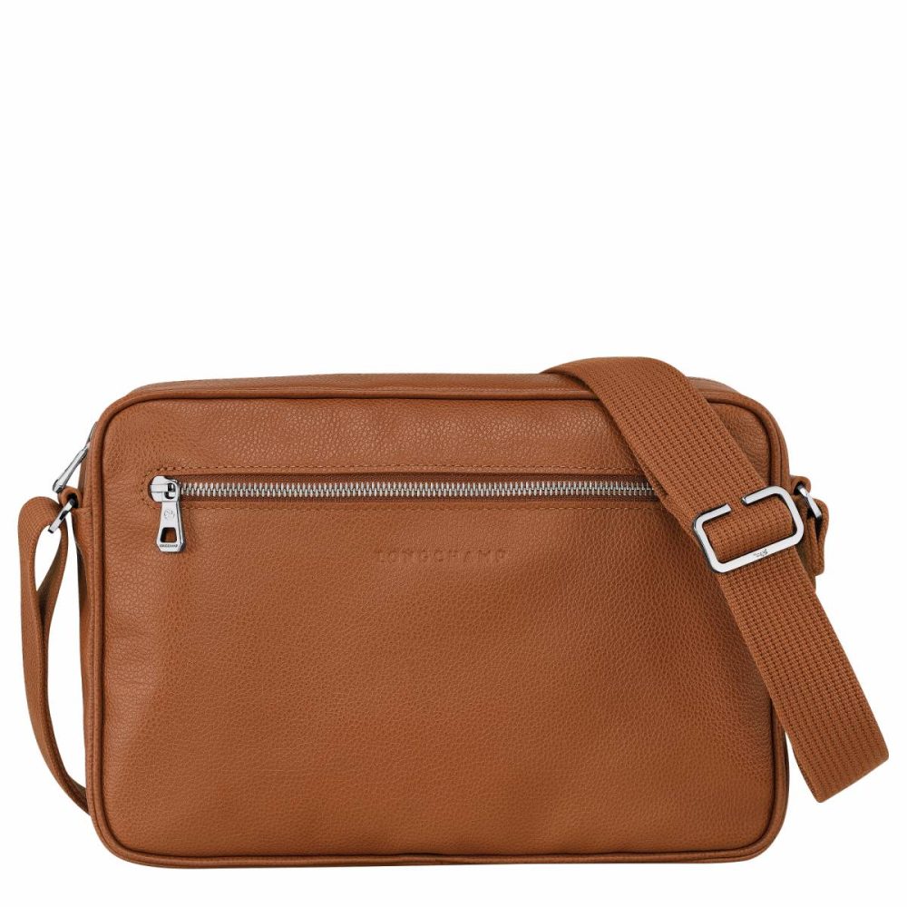 Longchamp Men Leather Bags Caramel Le Foulonné M Camera Bag Caramel - Leather