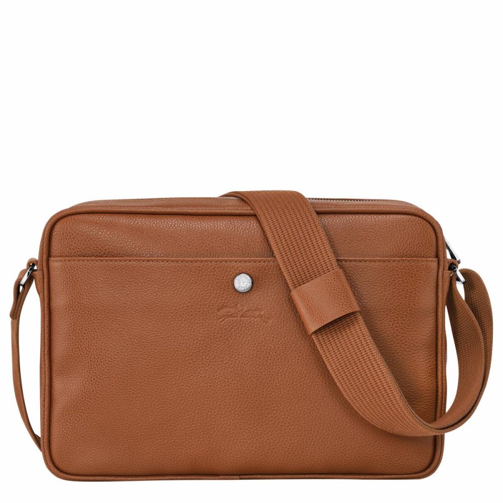 Longchamp Men Leather Bags Caramel Le Foulonné M Camera Bag Caramel - Leather - Image 4