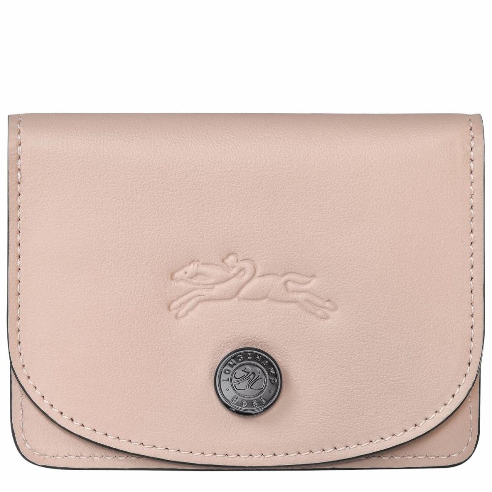Longchamp Nude Cardholders & Coin Purses Women Le Pliage Xtra Card Holder Nude - Leather