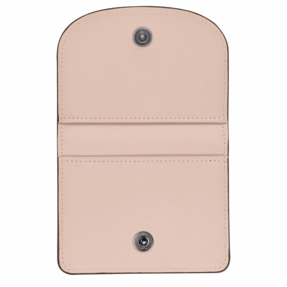 Longchamp Nude Cardholders & Coin Purses Women Le Pliage Xtra Card Holder Nude - Leather - Image 3