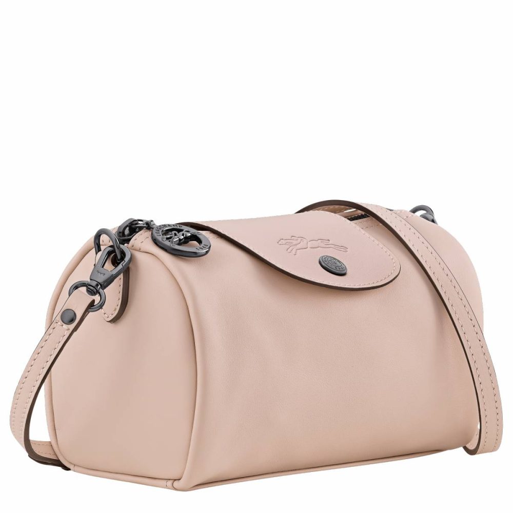Longchamp Nude Women Le Pliage Xtra Xs Crossbody Bag Nude - Leather Leather Bags - Image 3