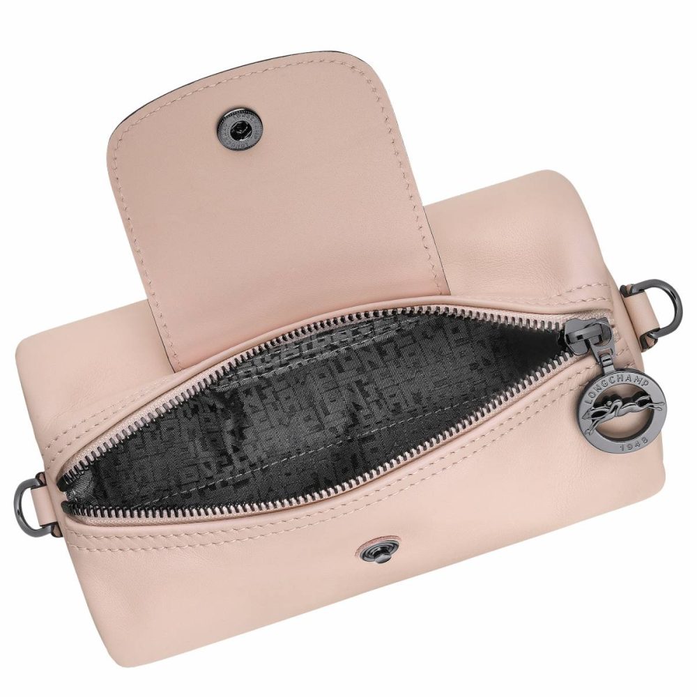 Longchamp Nude Women Le Pliage Xtra Xs Crossbody Bag Nude - Leather Leather Bags - Image 5