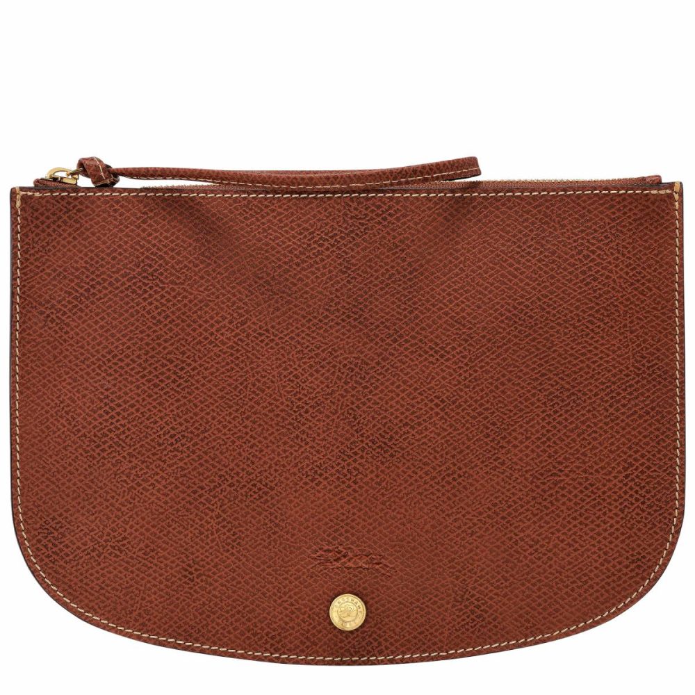 Longchamp Pouches & Cases Brown Épure Pouch Brown - Leather Women