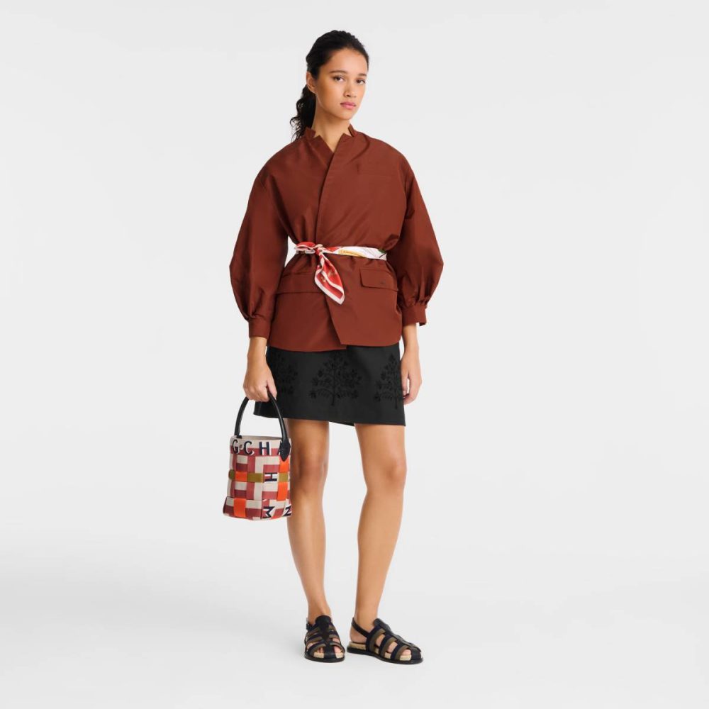Longchamp Re-Play Xs Bucket Bag Root / Bark - Canvas Mini Bags Women Root / Bark - Image 2
