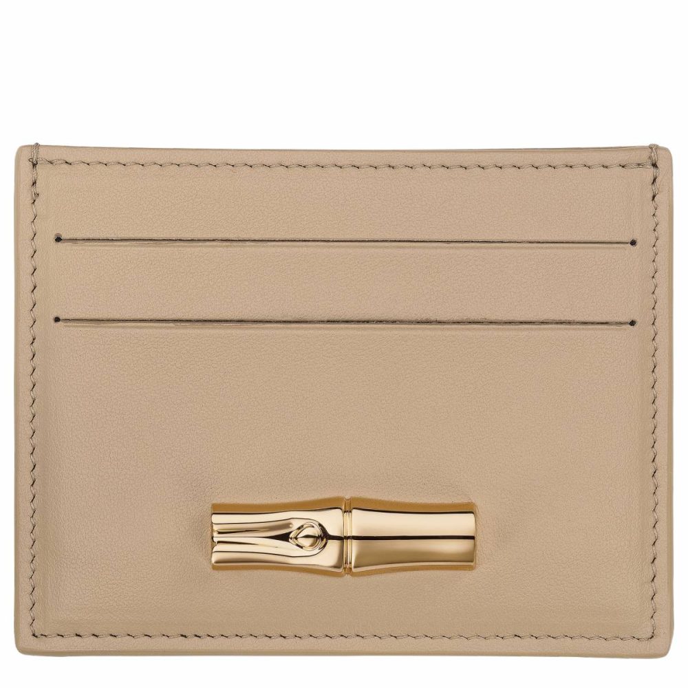 Longchamp Root Women Le Roseau Card Holder Root - Leather Cardholders & Coin Purses