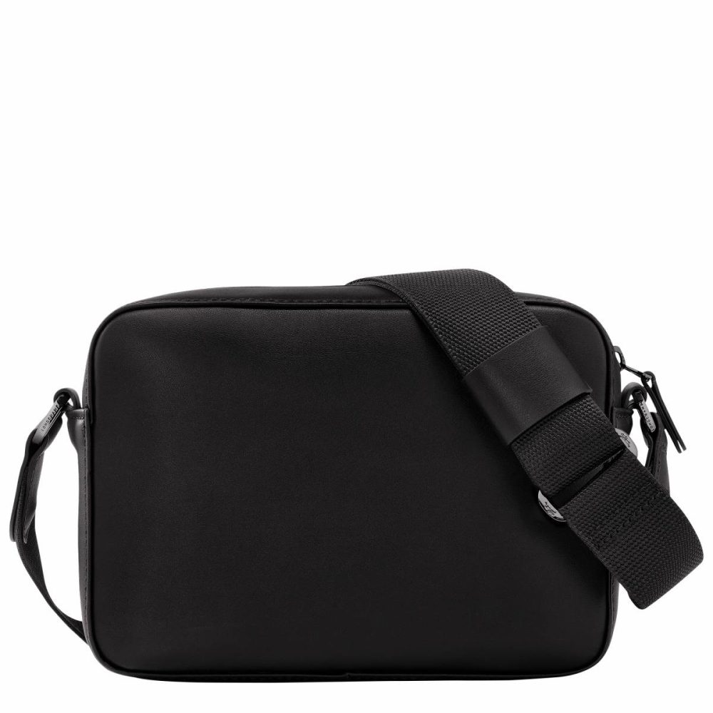 Longchamp Sur Seine Camera Bag Black - Leather Leather Bags Black Men - Image 4