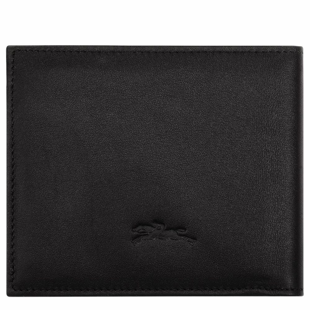 Longchamp Sur Seine Wallet Black - Leather Black Men Leather Wallets - Image 2