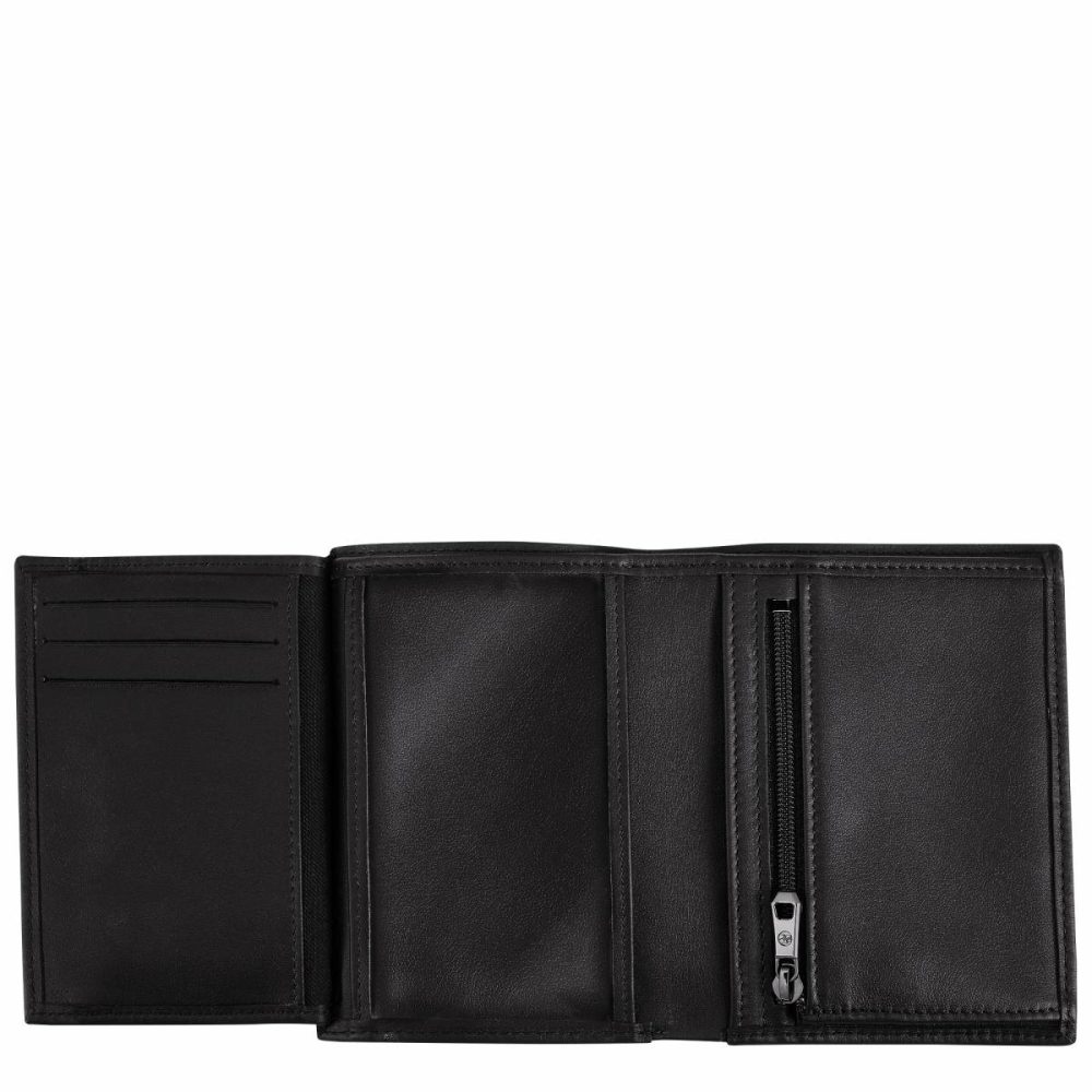 Longchamp Sur Seine Wallet Black - Leather Men Black Leather Wallets - Image 3