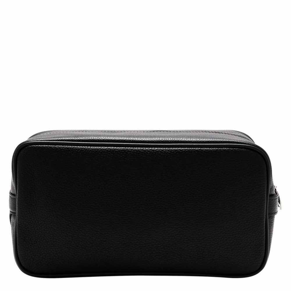 Longchamp Toiletry Bags Women Black Le Foulonné Toiletry Case Black - Leather - Image 3