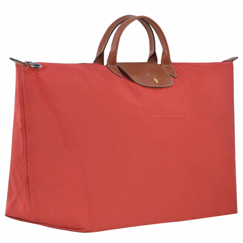 Longchamp Travel Bags Tomato Le Pliage Original Xl Travel Bag Tomato - Recycled Canvas Women