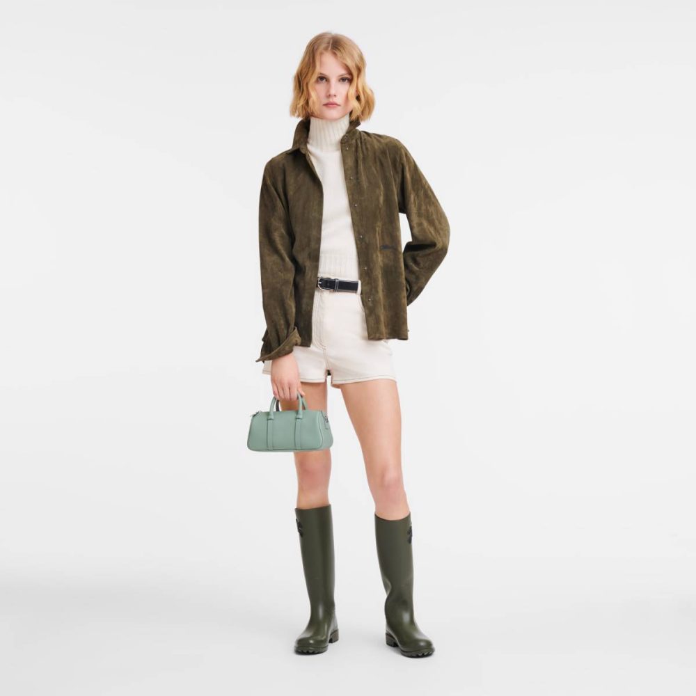 Longchamp Women Daylong S Handbag Celadon - Leather Celadon Leather Bags - Image 2